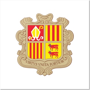 Coat of arms of Andorra Posters and Art